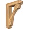 Ekena Millwork Legacy Arts and Crafts Rough Sawn Bracket w/ Offset Brace, Western Red Cedar, 6"W x 24"D x 32"H BKT0604X24X32LEC03RWR - alternate 1